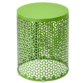 HAOYYE Outdoor Nesting Side Table Set of 3, Round Metal Frame Patio Accent Tables for Indoor and Outdoor Use, Rust-Resistant End Tables with Elegant Cutout Design, Lightweight and Portable for Balcony, Garden, Living Room